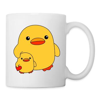 Baby Duck Child Sister Brother Ducks Siblings - Mug - white - Right