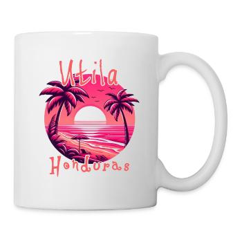Coucher de soleil à Utila, Honduras - Mug blanc - blanc - Droite