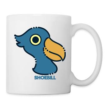 Oiseau à bec-en-sabot Ornithologue Forêt I Cadeau - Mug blanc - blanc - Droite