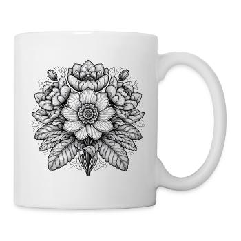 Flower - Tasse - Weiß - Rechts