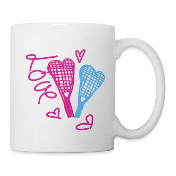 Tennis, love, illustration - Mug - white - Right