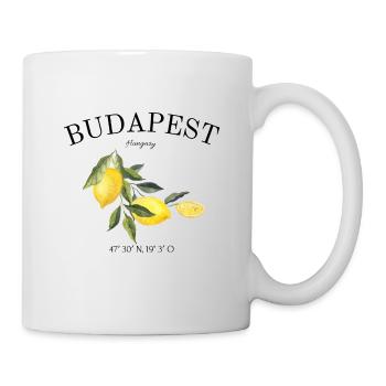 Budapest - Hungary - Souvenir - Gift - Mug - white - Right
