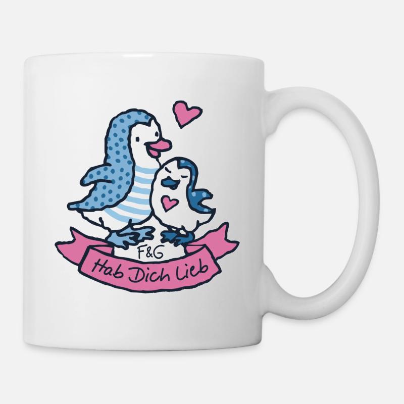 Hab dich lieb - Tasse - Weiß