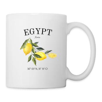Ägypten - Afrika - Kairo - Souvenir - Geschenk - Tasse - Weiß - Rechts