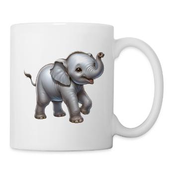 Cute Elephant Design (Baby Elephant) - Mug - white - Right