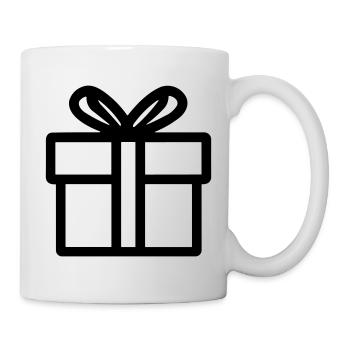 Geschenk-Icon-Box - Tasse - Weiß - Rechts