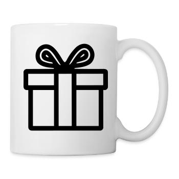 Geschenk-Icon-Box - Tasse - Weiß - Rechts