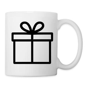 Kleine Geschenkbox - Tasse - Weiß - Rechts