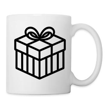 Kleine Geschenkbox - Tasse - Weiß - Rechts