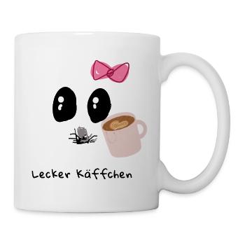 Lecker, Kaffee, illustration - Tasse - Weiß - Rechts
