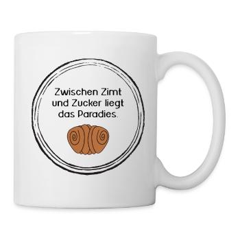 Franzbrötchen Paradies - Tasse - Weiß - Rechts
