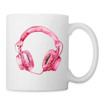 Headphones Listen to music - Mug - white - Right