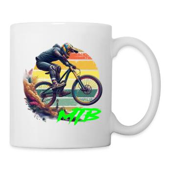 MTB Bike - Tasse - Weiß - Rechts