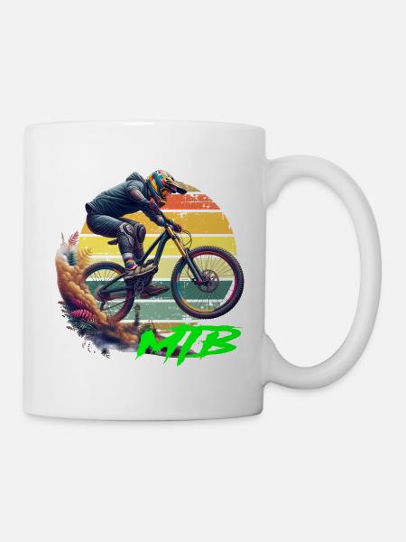 Bicicleta MTB - Taza - blanco