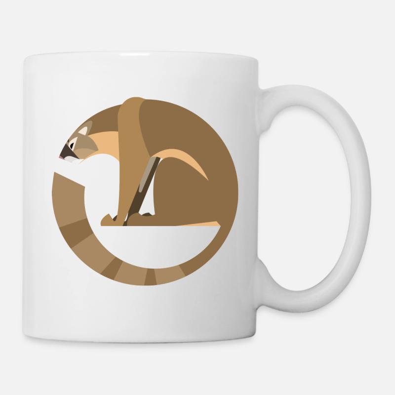 Berglöwe - Tasse - Weiß