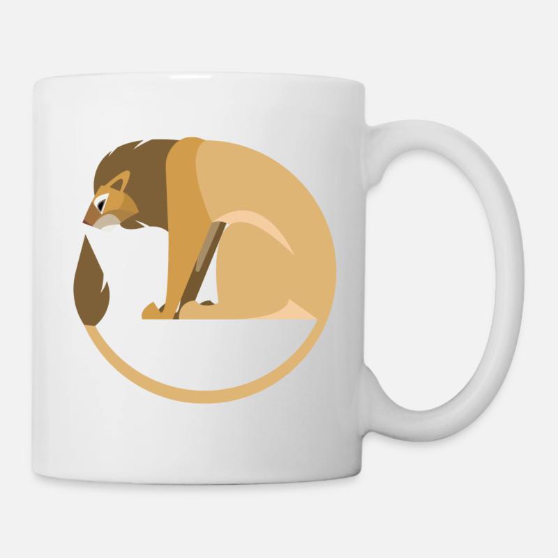 Lion - Mug blanc - blanc