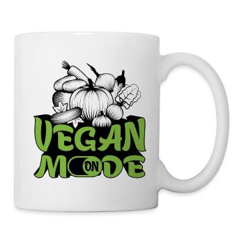 Vegan Mode ON Illustration - Tasse - Weiß - Rechts