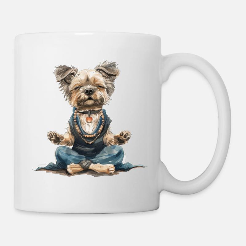 Puppy meditation - Mug - white