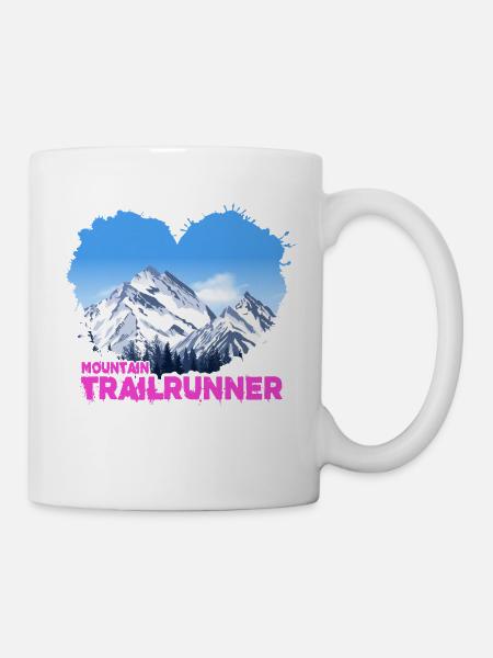 skyrunning trailrunner mountain-trail - Tasse - Weiß