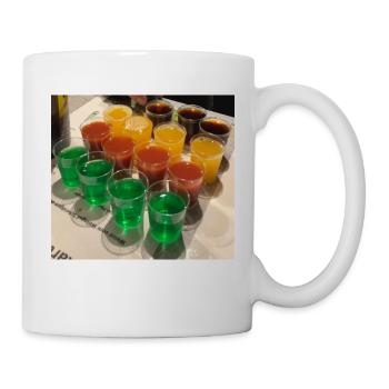 Alkohol Schnaps - Tasse - Weiß - Rechts