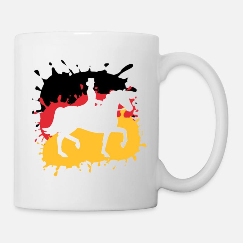 équitation,équitation,course,équitation,Allemagne - Mug blanc - blanc