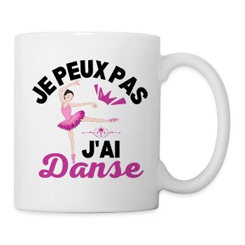 Danseuse Ballerine Je Peux Pas J'ai Danse Danseuse - Mug blanc - blanc - Droite