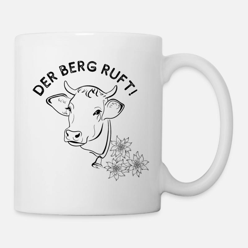 Der Berg ruft - Tasse - Weiß
