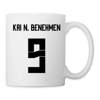 Deutschland Trikot - Kai N Benehmen - Tasse - Weiß - Rechts