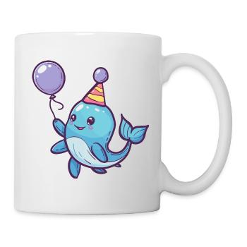 Whale Birthday Baby - Mug - white - Right
