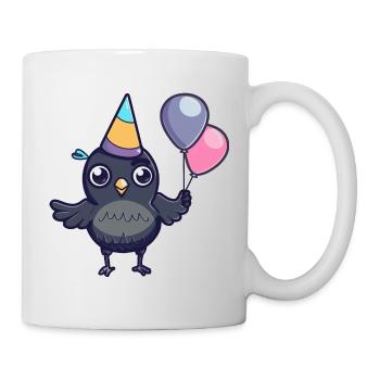 Corbeau Corbeau Anniversaire Bébé - Mug blanc - blanc - Droite