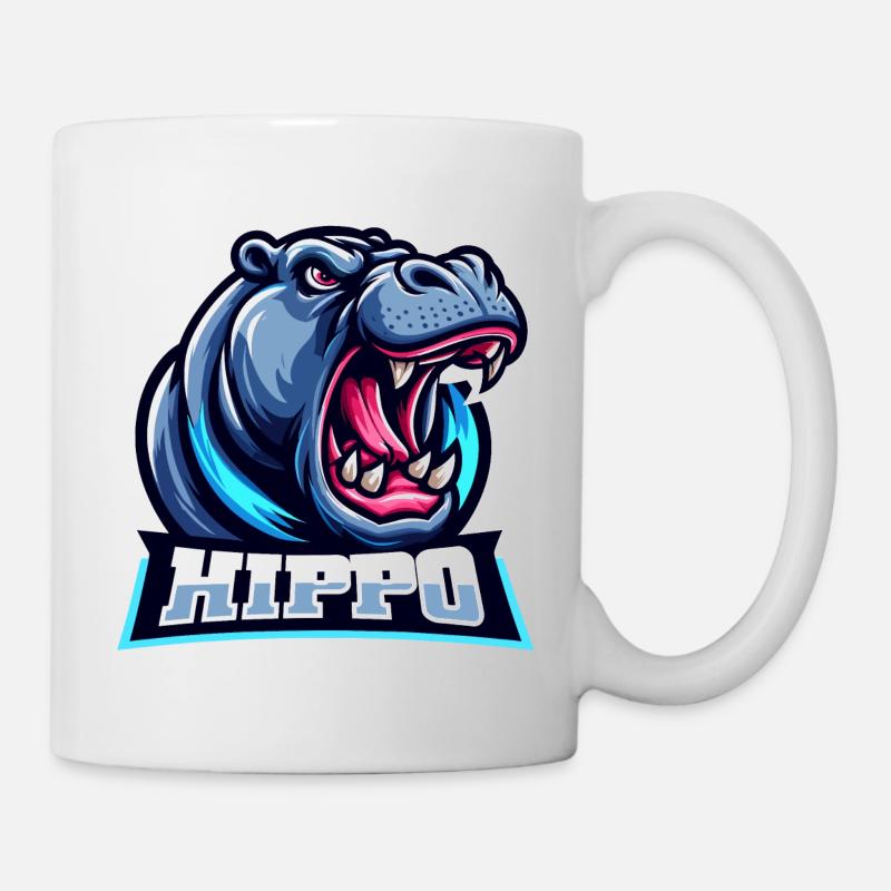Hippopotame - Mug blanc - blanc