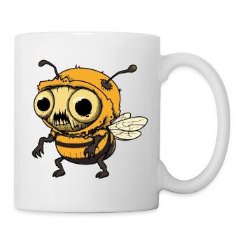 Bee Halloween Funny Zombie - Mug - white - Right