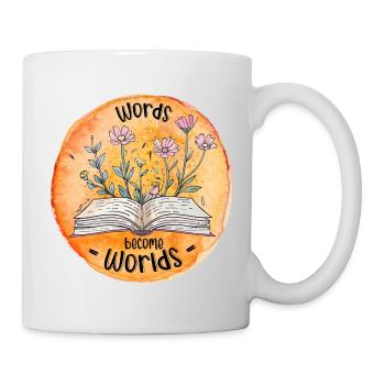 Words Become Words | Gift For Book Lover - Mug - white - Right