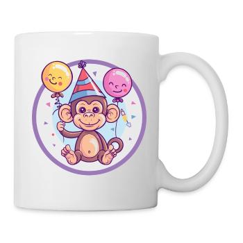 Monkey Birthday Baby - Mug - white - Right