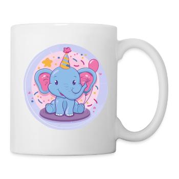 Elephant Birthday Baby - Mug - white - Right