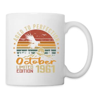 Vintage October 1961 - October 1961 Retro Gift - Mug - white - Right