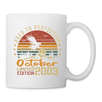 Vintage October 2003 - October 2003 Retro Gift - Mug - white - Right