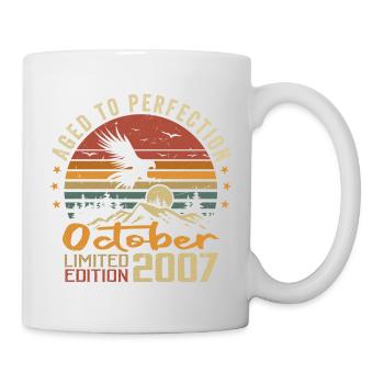 Vintage October 2007 - October 2007 Retro Gift - Mug - white - Right