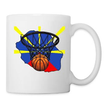 Hinweis Basketball 974 - Tasse - Weiß - Rechts