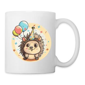 Igel Geburtstag Baby - Tasse - Weiß - Rechts