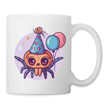 Tarentule Anniversaire Bébé - Mug blanc - blanc - Droite