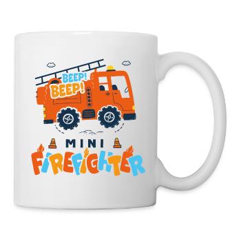 firefighter baby camion pompier - Mug blanc - blanc - Droite