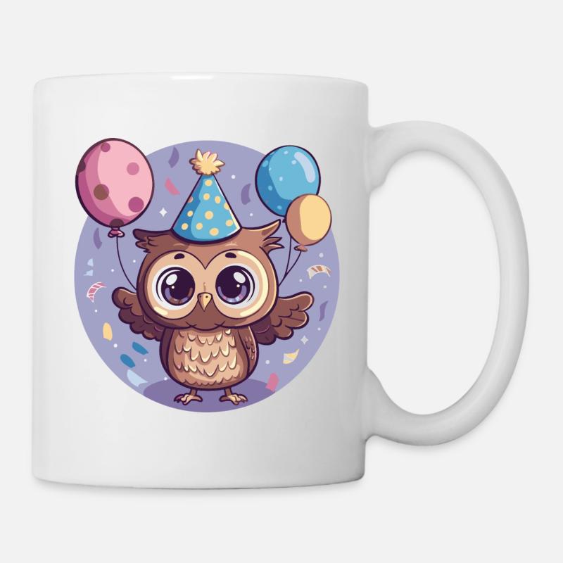 Eule Geburtstag Baby - Tasse - Weiß