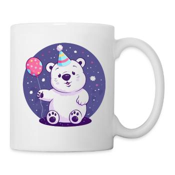 Eisbär Geburtstag Baby - Tasse - Weiß - Rechts