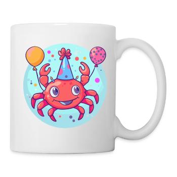 crabe crabe anniversaire bébé - Mug blanc - blanc - Droite