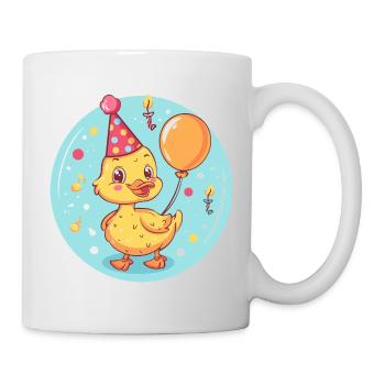 Ente Geburtstag Baby - Tasse - Weiß - Rechts