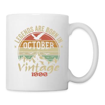 Genial seit Oktober 1996 - Oktober 1996 Geschenk - Tasse - Weiß - Rechts
