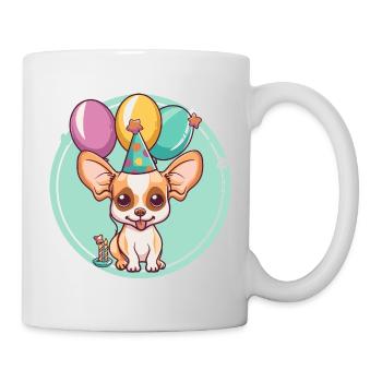 Chihuahua Hunde Geburtstag Baby - Tasse - Weiß - Rechts