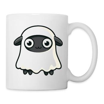 Sheep Halloween Funny Ghost - Mug - white - Right