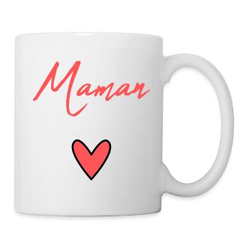 MOM. MOTHER'S DAY. HEART. FEAST. HAPPY BIRTHDAY MAM - Mug - white - Right